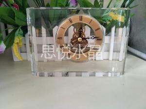 水晶钟表摆件